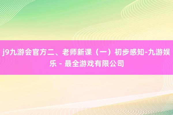 j9九游会官方二、老师新课（一）初步感知-九游娱乐 - 最全游戏有限公司